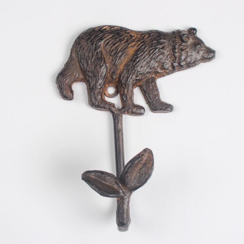 Rustic Brown Bear Wall Hook