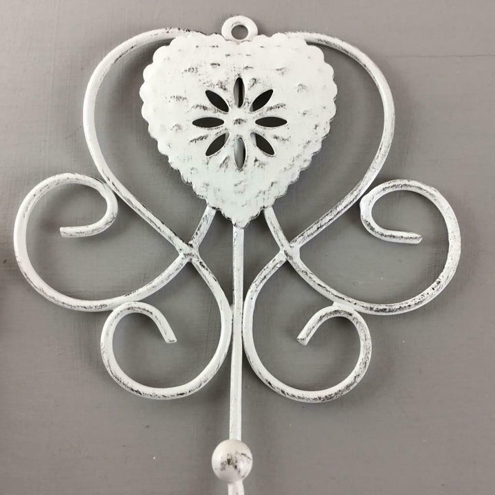 Cream Heart French Vintage Style Hook