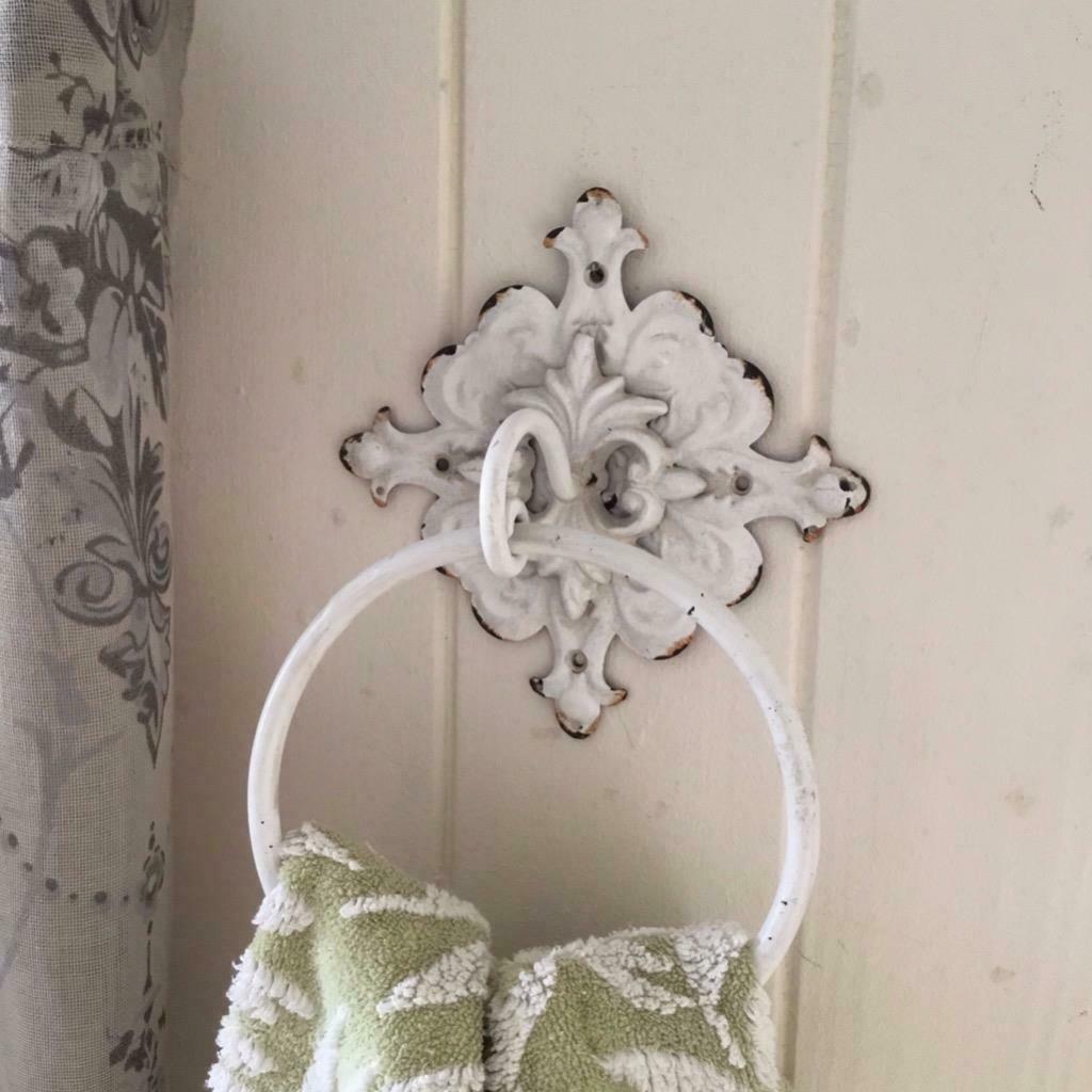French Style Ornate Towel Ring