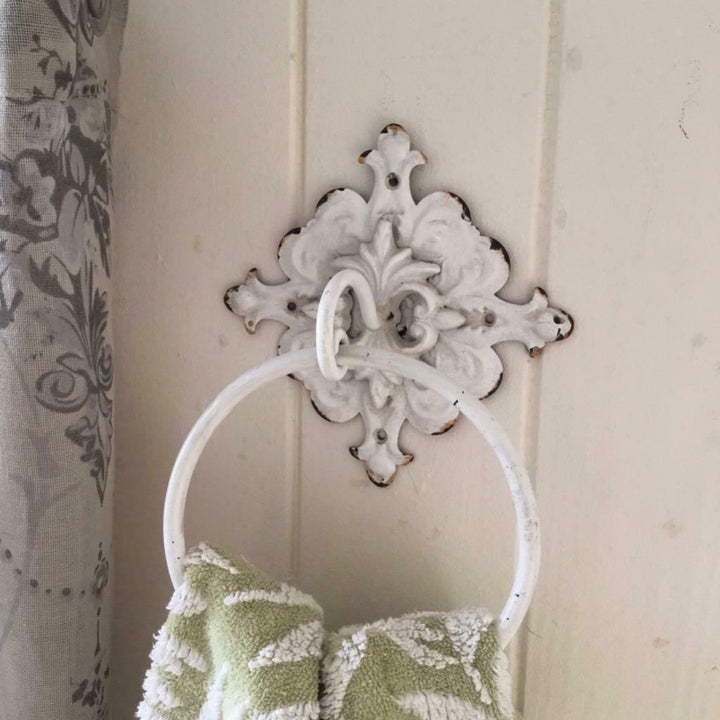 French Style Ornate Towel Ring