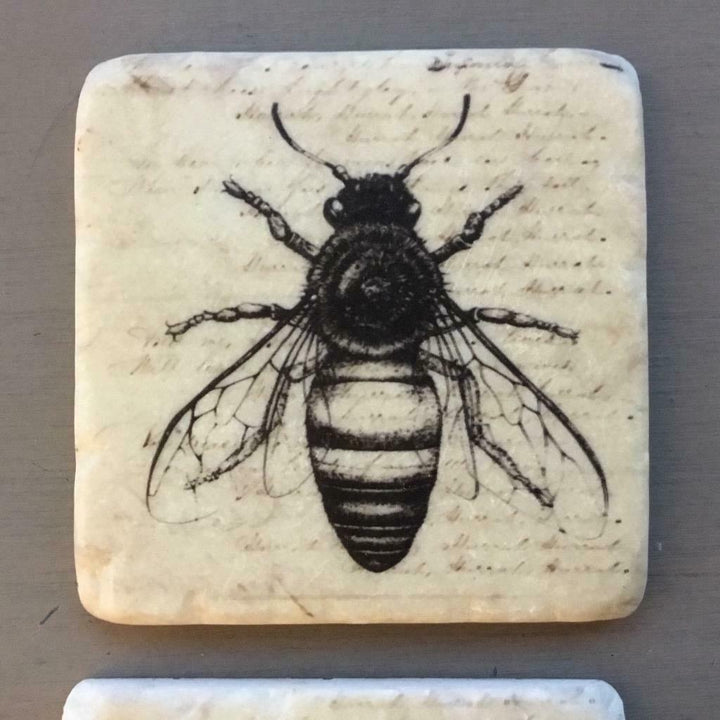 Bee Coasters Boxed Set 4 Chunky Tiles