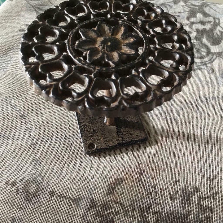 Cast Iron Ornate Hold Back | French Antique Style Curtain Tieback