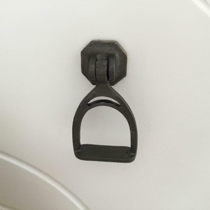 Stirrup Iron Drop Pull Handle