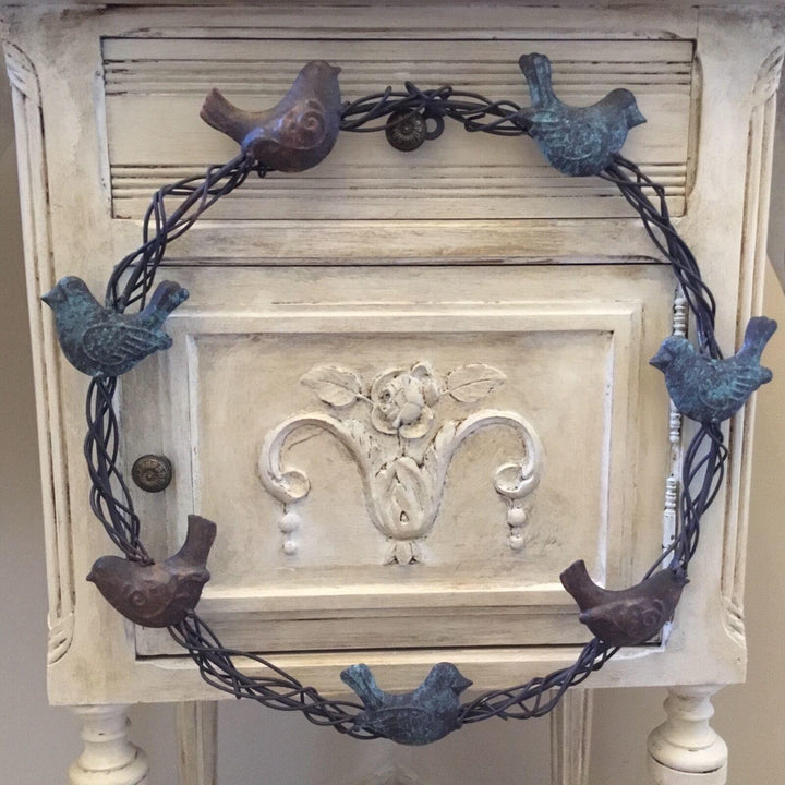 Vintage Style Metal Bird Wreath