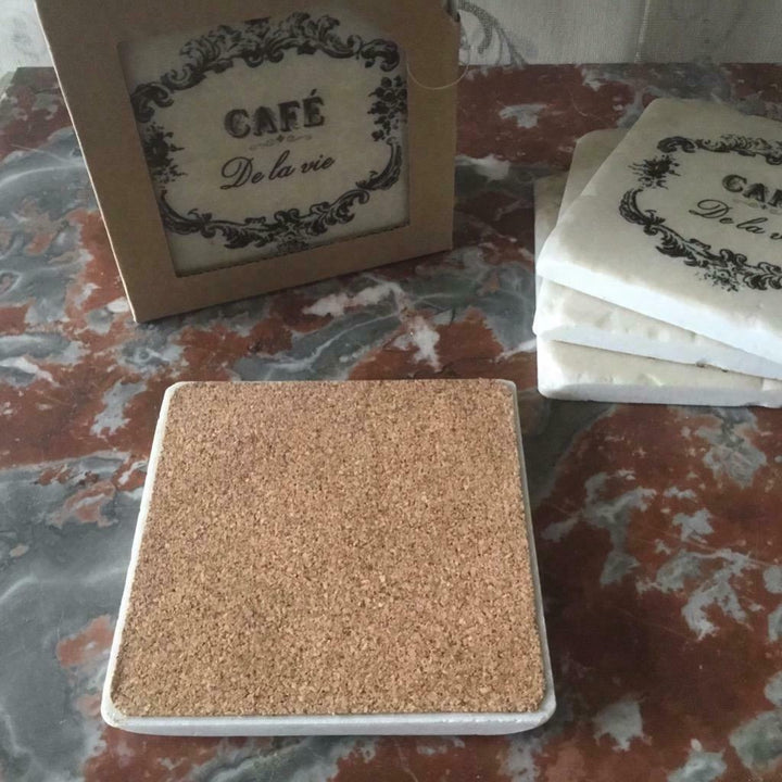 French Country Shabby Chic Coasters | Set of 4