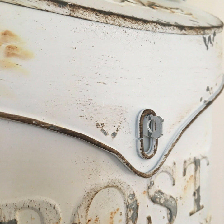 Vintage Style White Wall Mounted Post Box