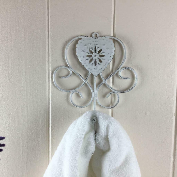 Cream Heart French Vintage Style Hook