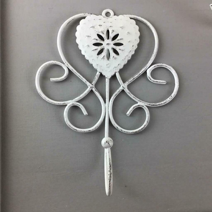 Cream Heart French Vintage Style Hook