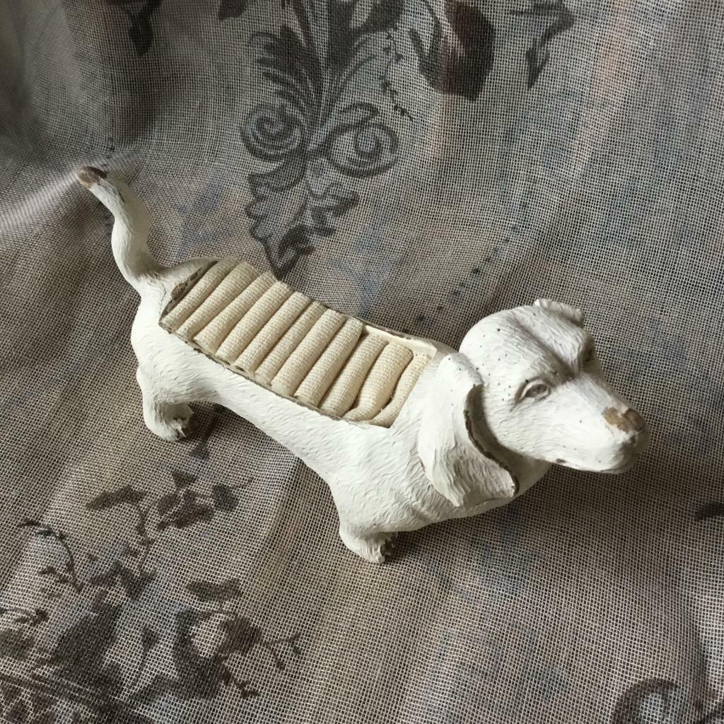 Shabby Chic Dachshund Ring Holder