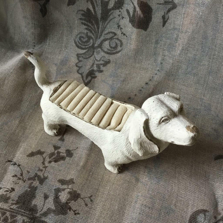 Shabby Chic Dachshund Ring Holder