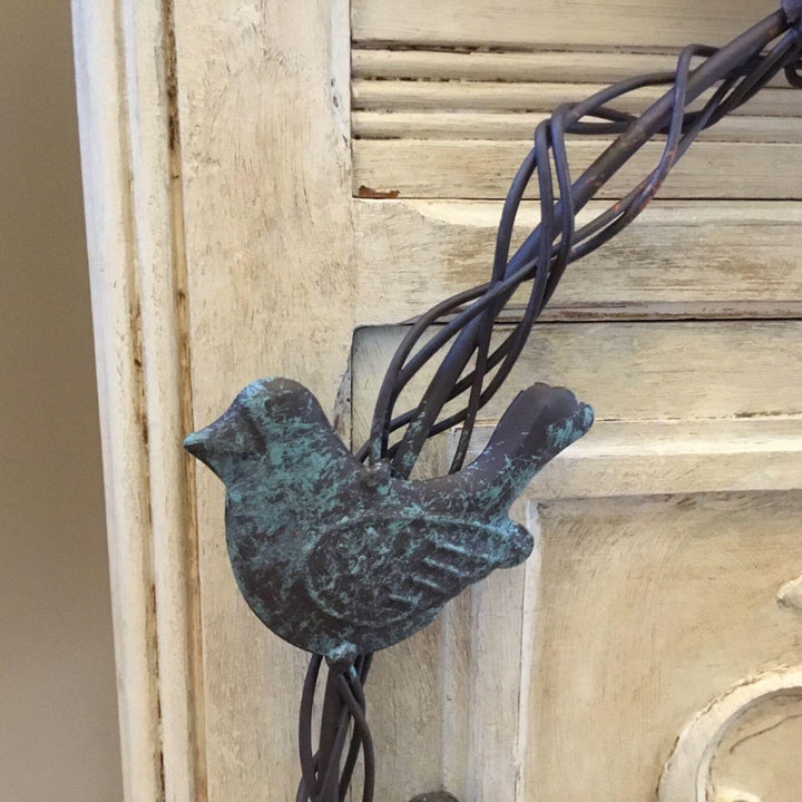 Vintage Style Metal Bird Wreath