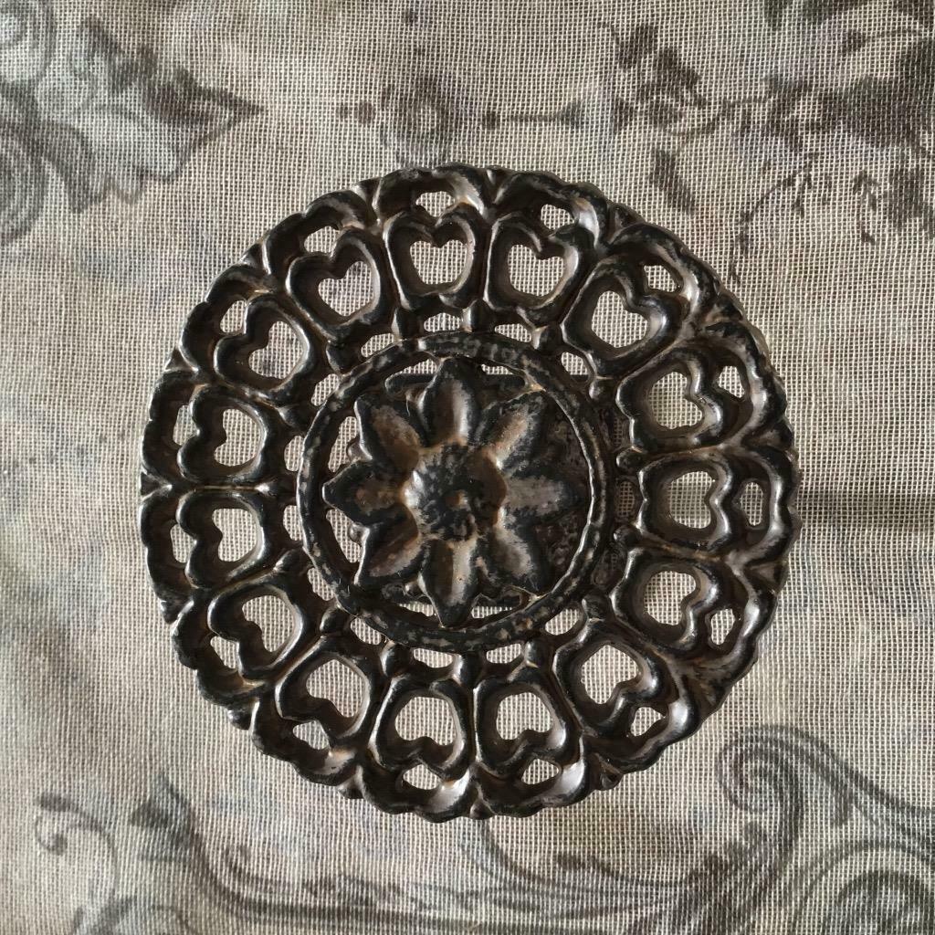 Cast Iron Ornate Hold Back | French Antique Style Curtain Tieback