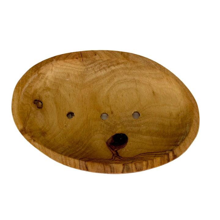 Olive Wood Soap Dish - Oval