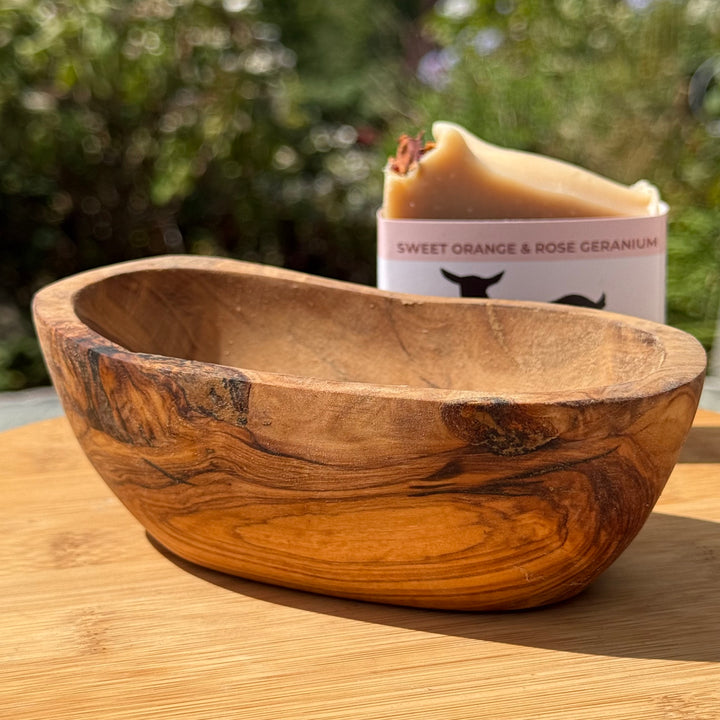 Olive Wood Soap Dish - Large