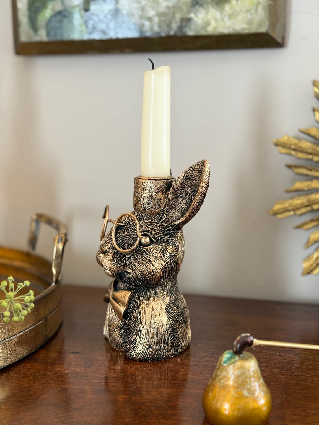 Golden Pear Candle Snuffer