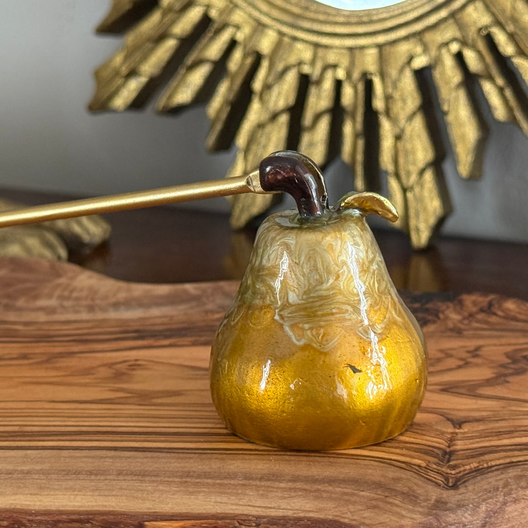 Golden Pear Candle Snuffer