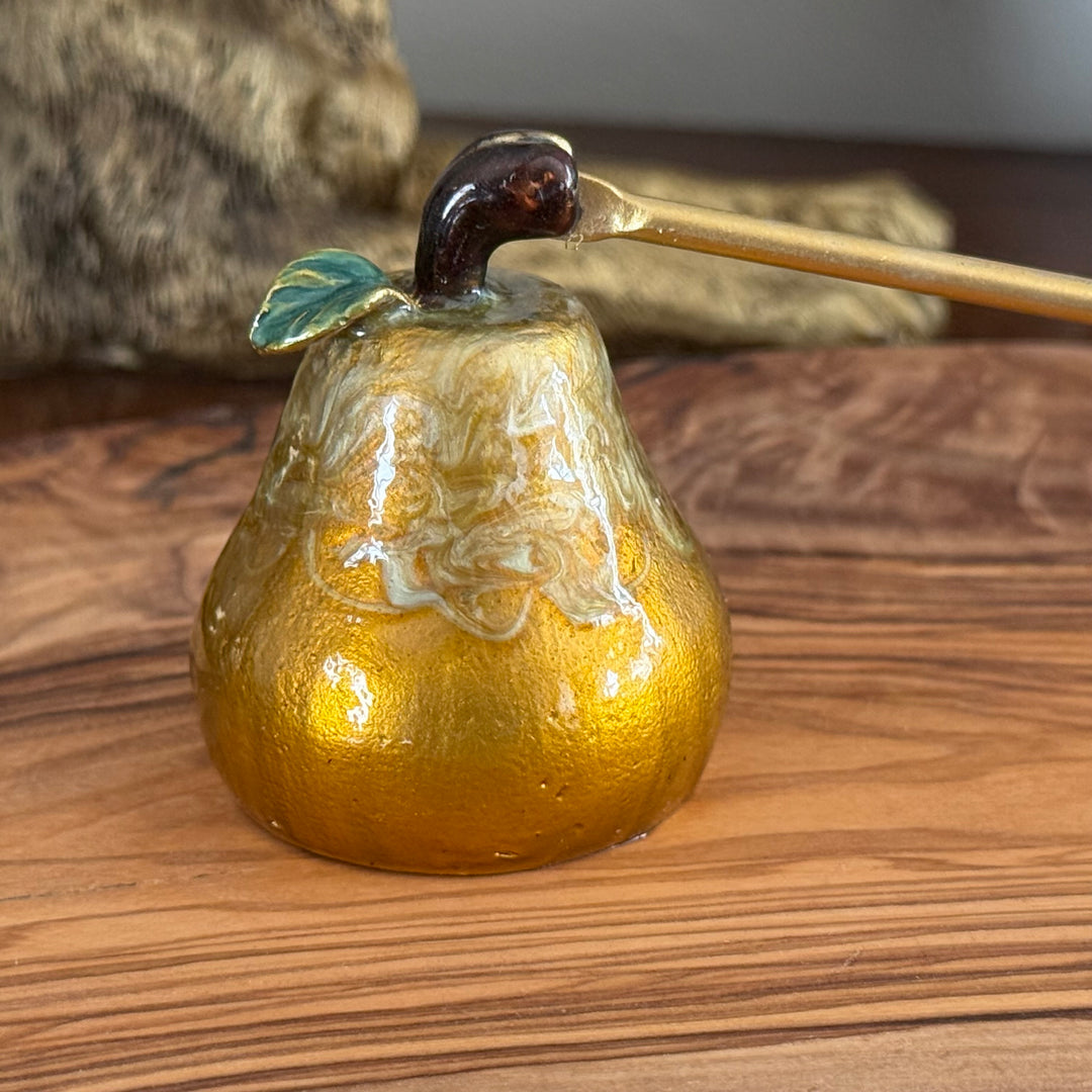 Golden Pear Candle Snuffer