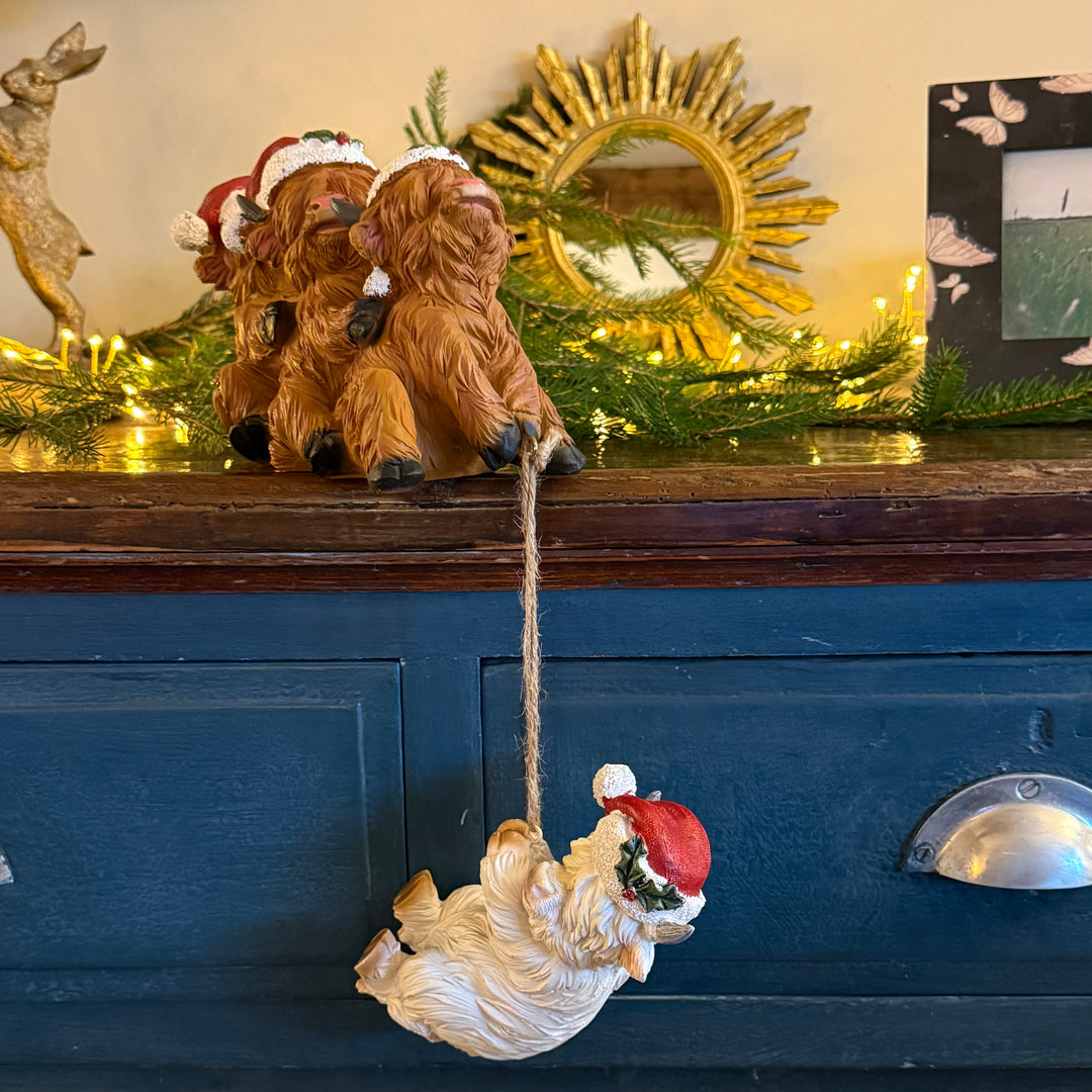 Christmas Highland Cows Ornament