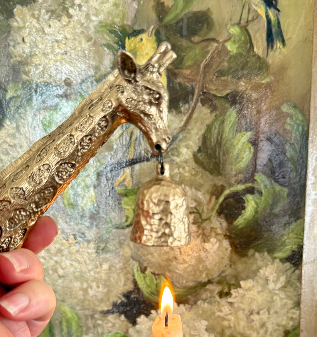 Golden Giraffe Candle Snuffer