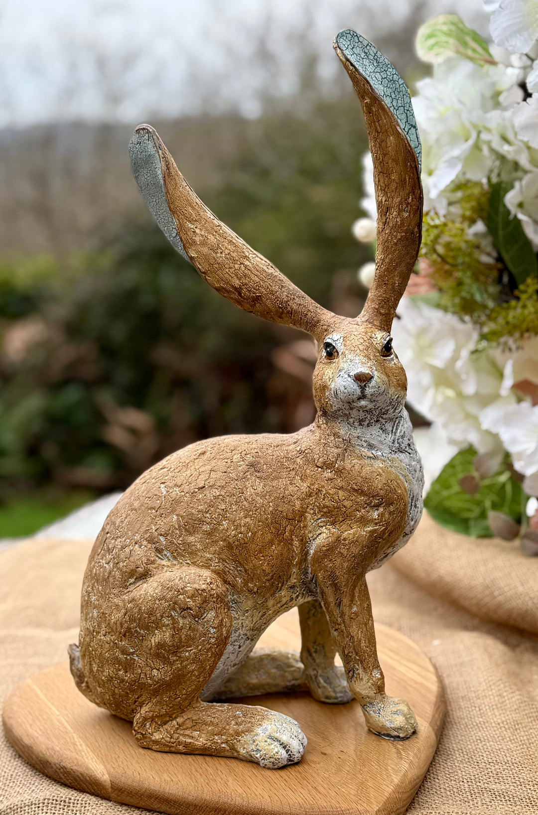 Rustic Wild Hare Ornament