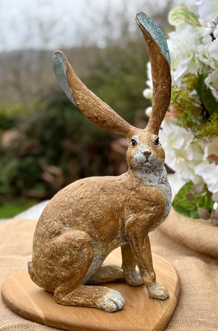 Rustic Wild Hare Ornament