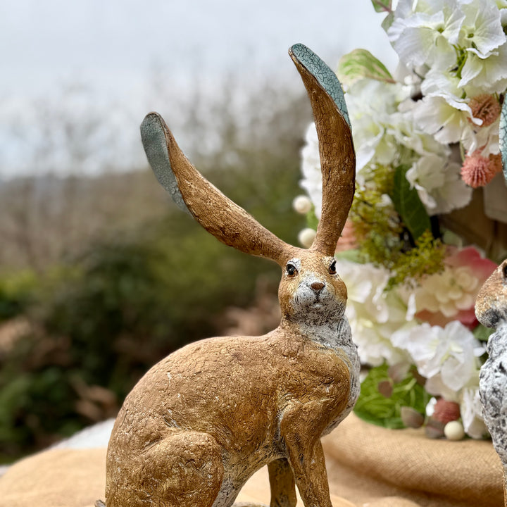 Rustic Wild Hare Ornament