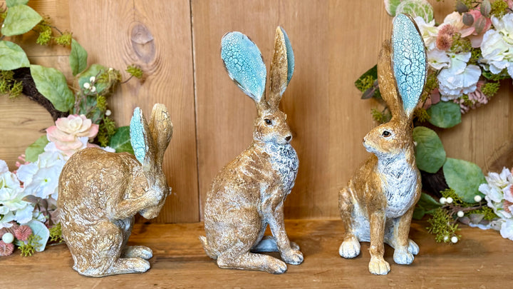 Rustic Wild Hare Ornament