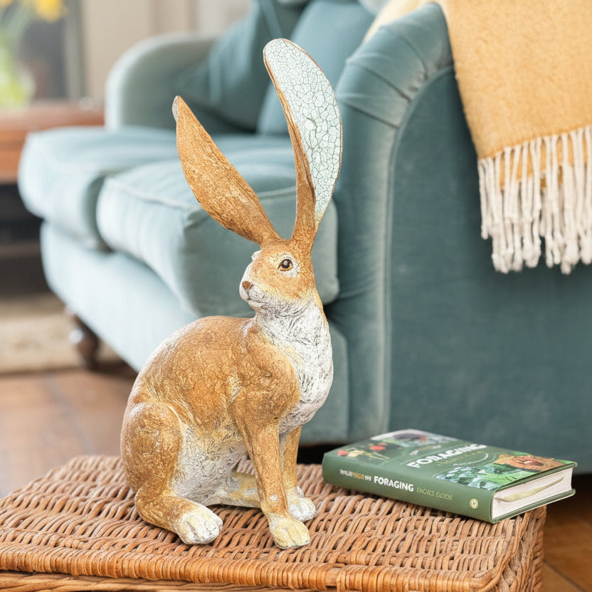 Rustic Wild Hare Ornament