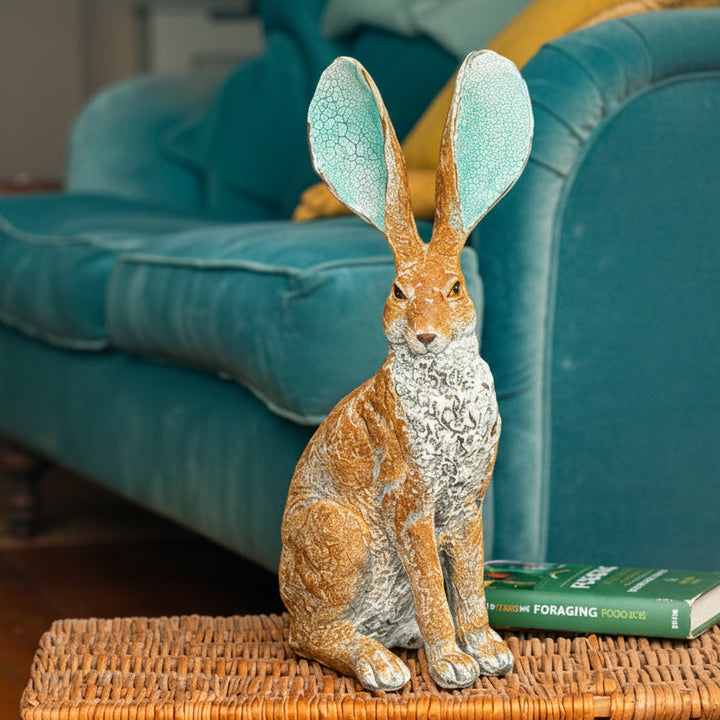 Rustic Sitting Hare Ornament