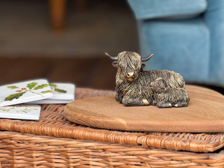 Highland Cow Mother and Baby Ornament