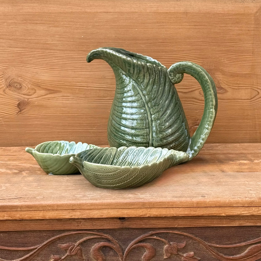 Green Fern Leaf Dish - Large