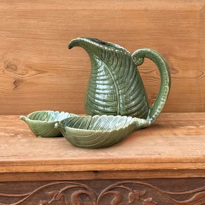 Green Fern Leaf Dish - Large