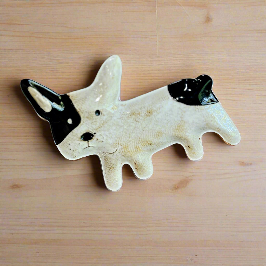 Frenchie Ceramic Dish
