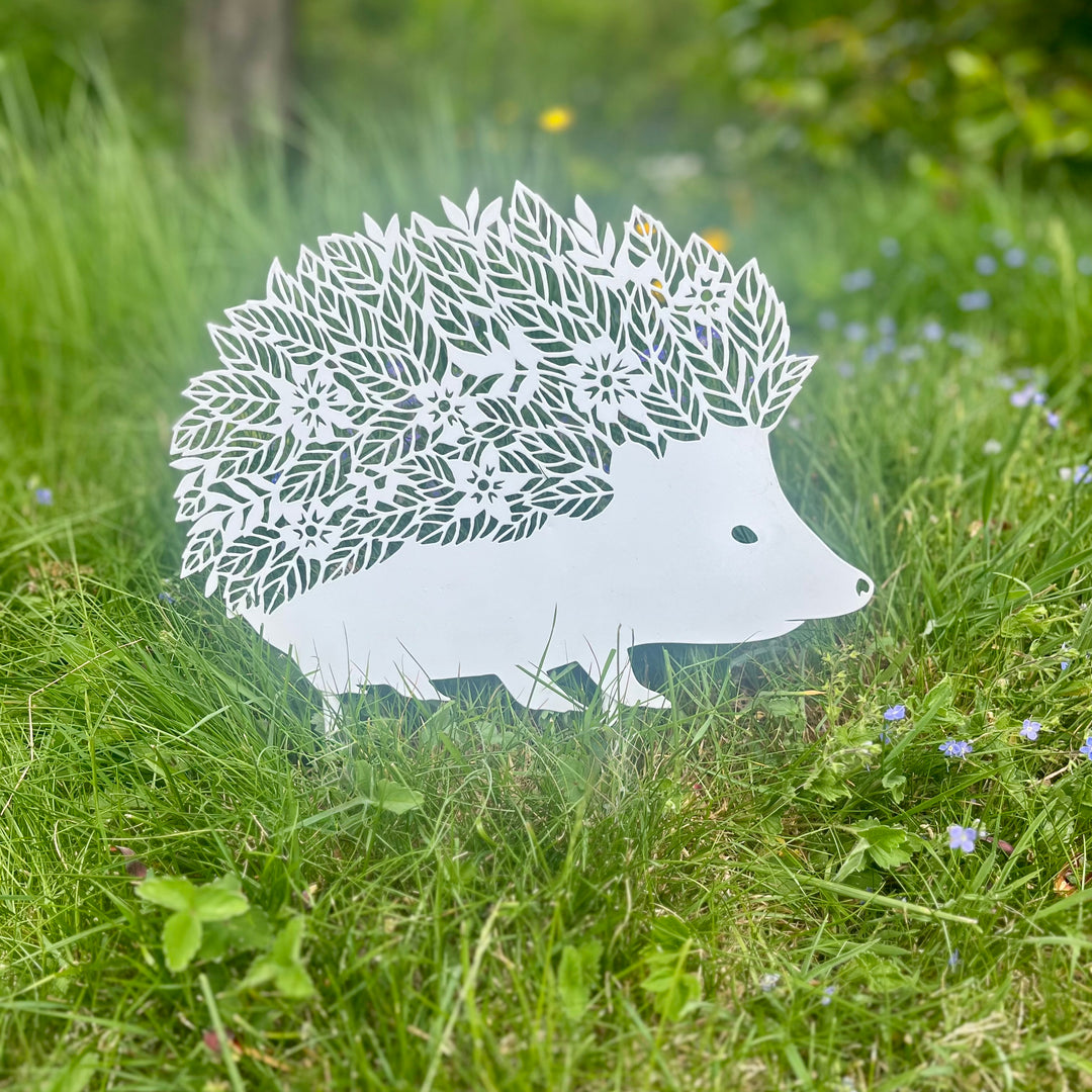 Floral Hedgehog Garden Decoration