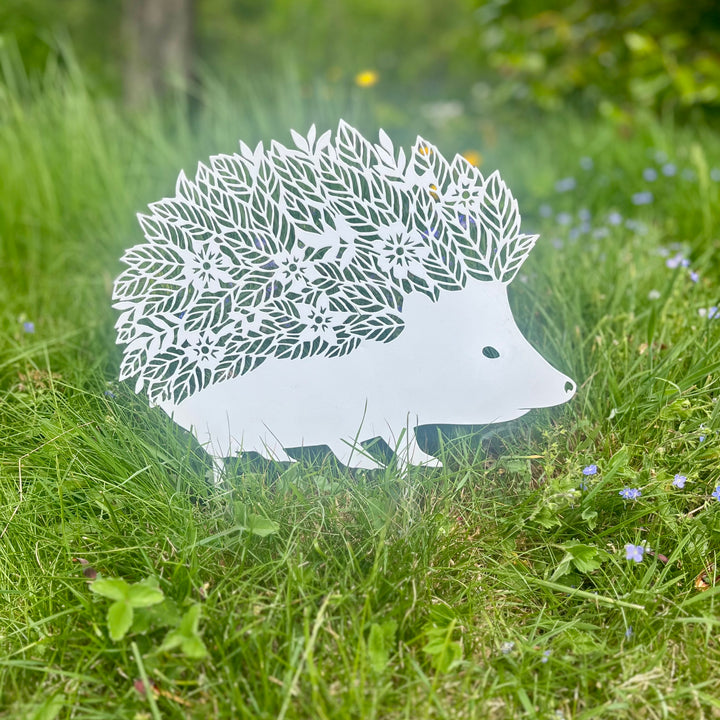 Floral Hedgehog Garden Decoration