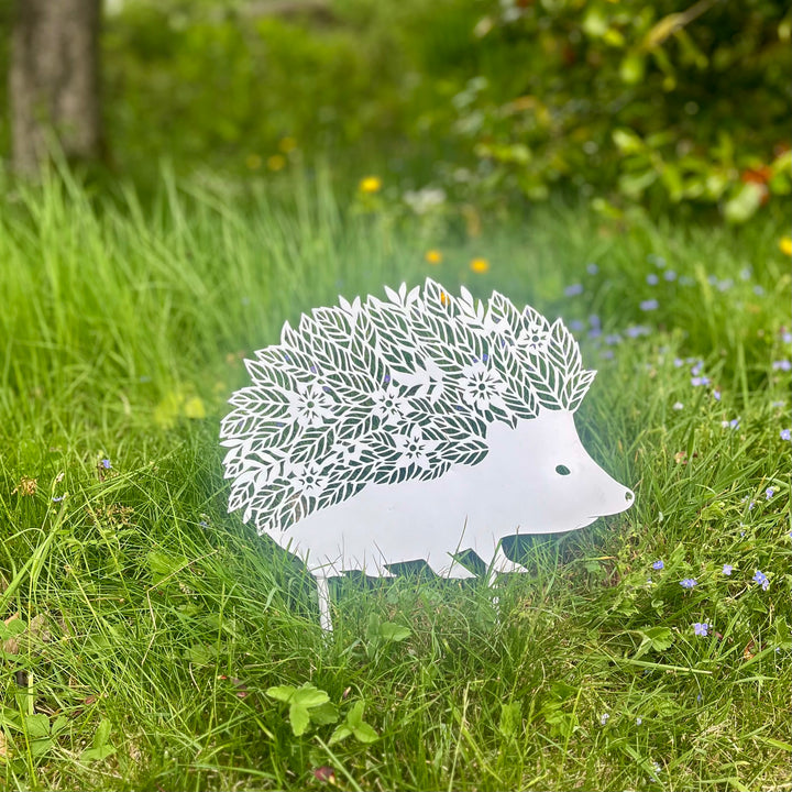 Floral Hedgehog Garden Decoration