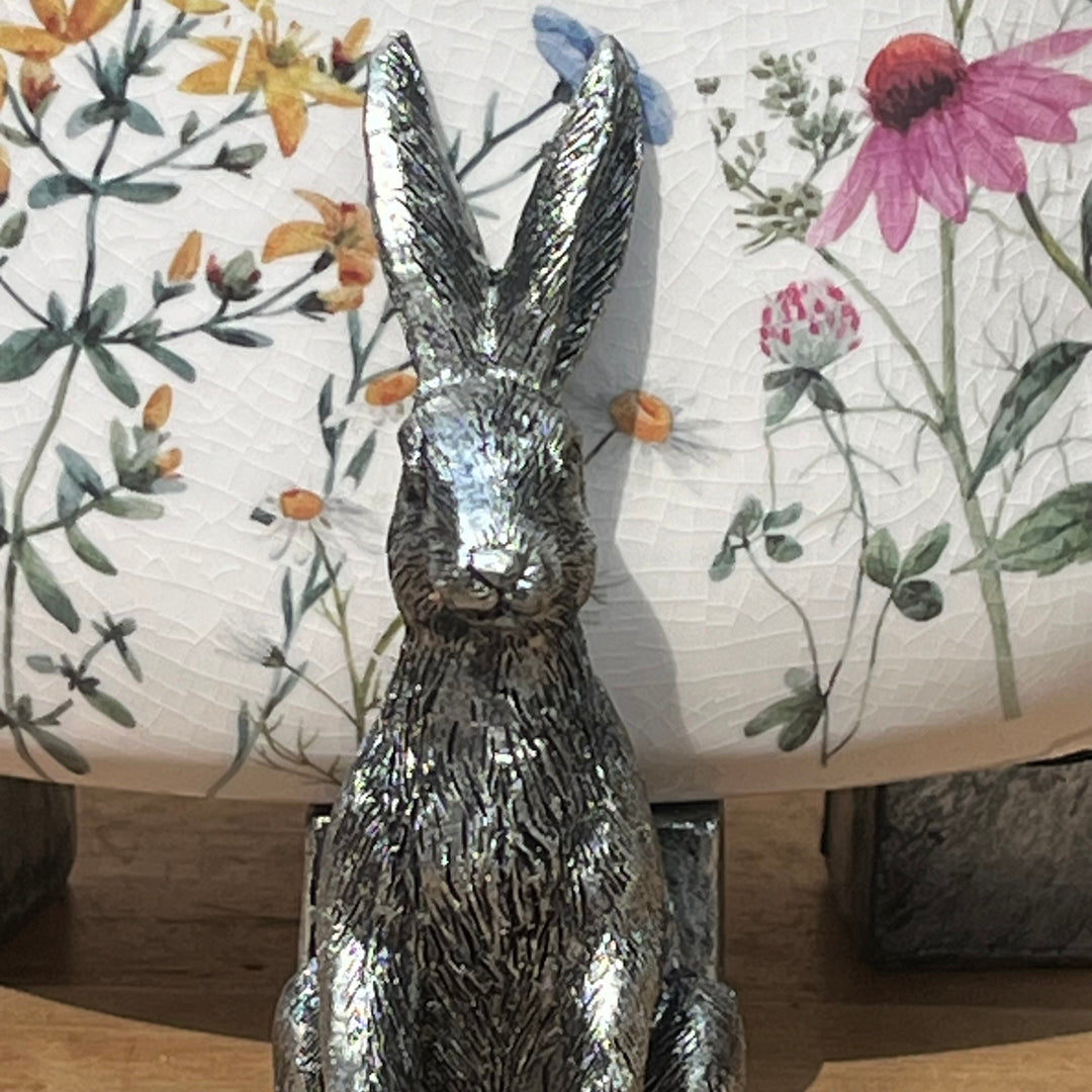 Silver Hares Pot Feet