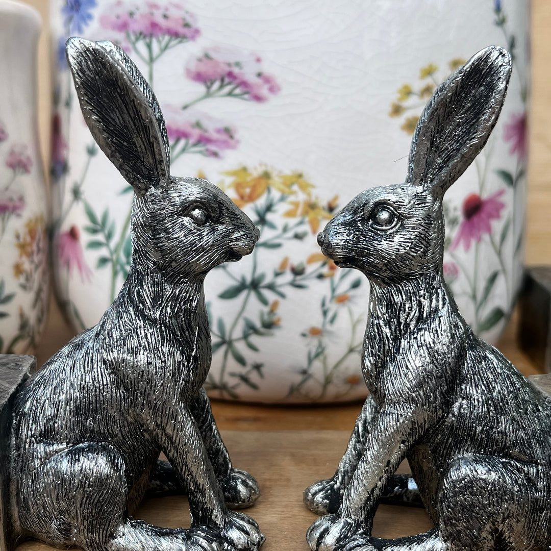 Silver Hares Pot Feet