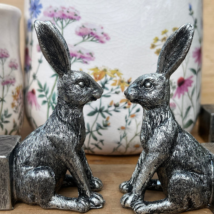 Silver Hares Pot Feet