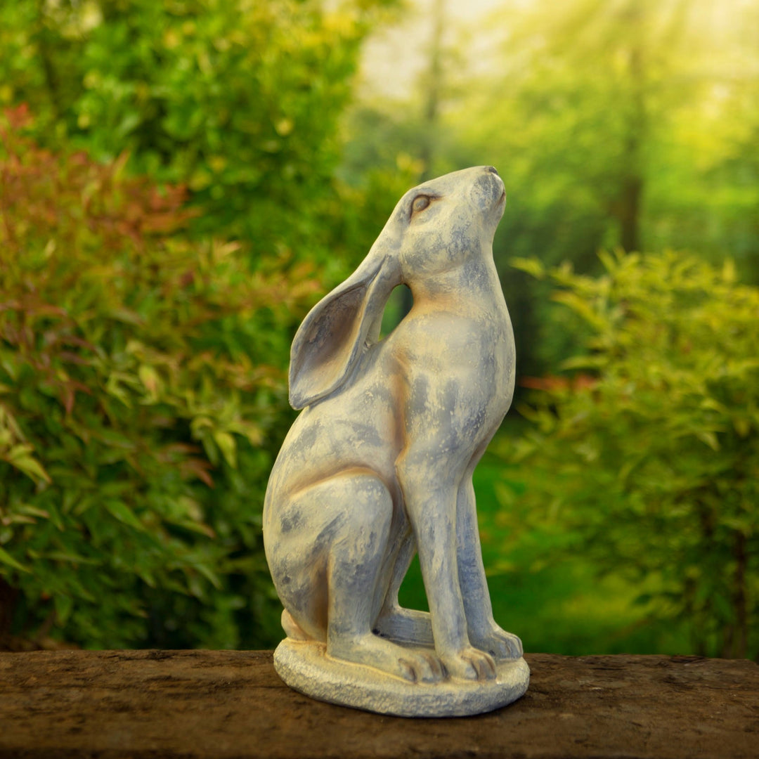 Grey Stargazing Hare Ornament