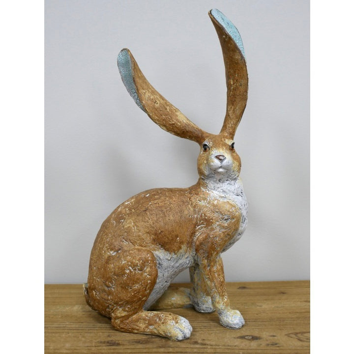 Rustic Wild Hare Ornament