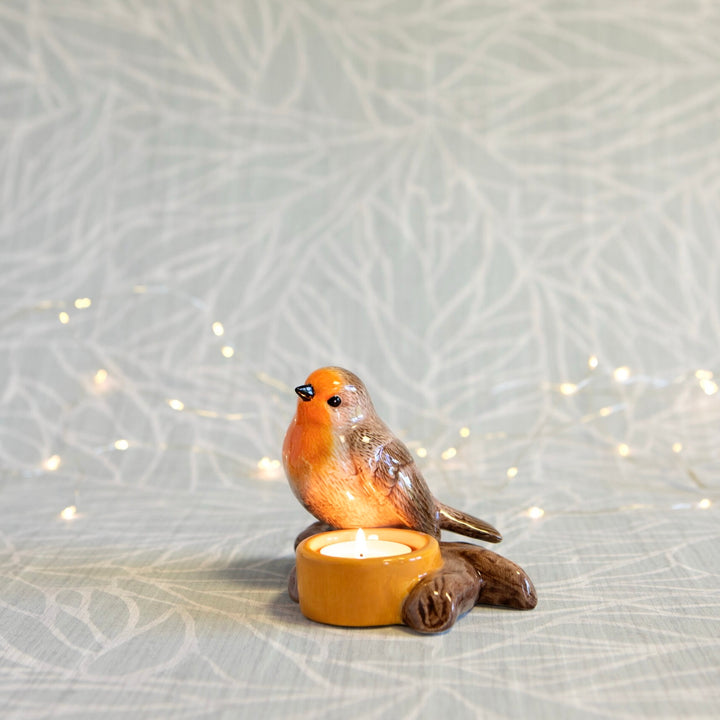 Ceramic Robin Tealight Holder