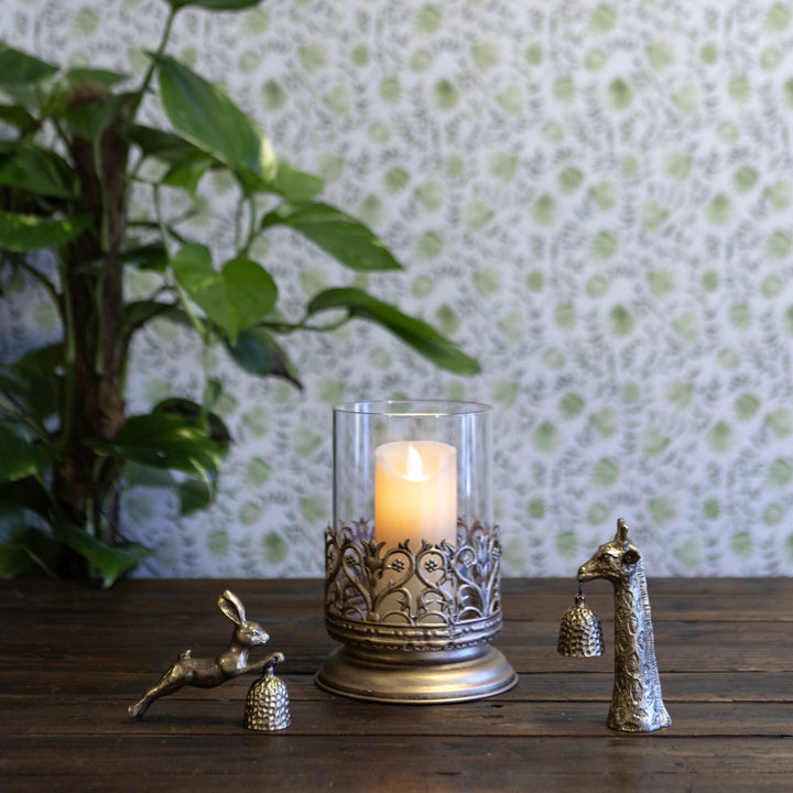 Golden Leaping Hare Candle Snuffer