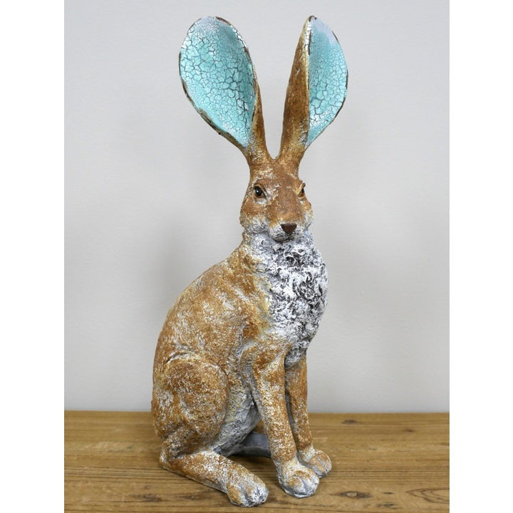 Rustic Sitting Hare Ornament
