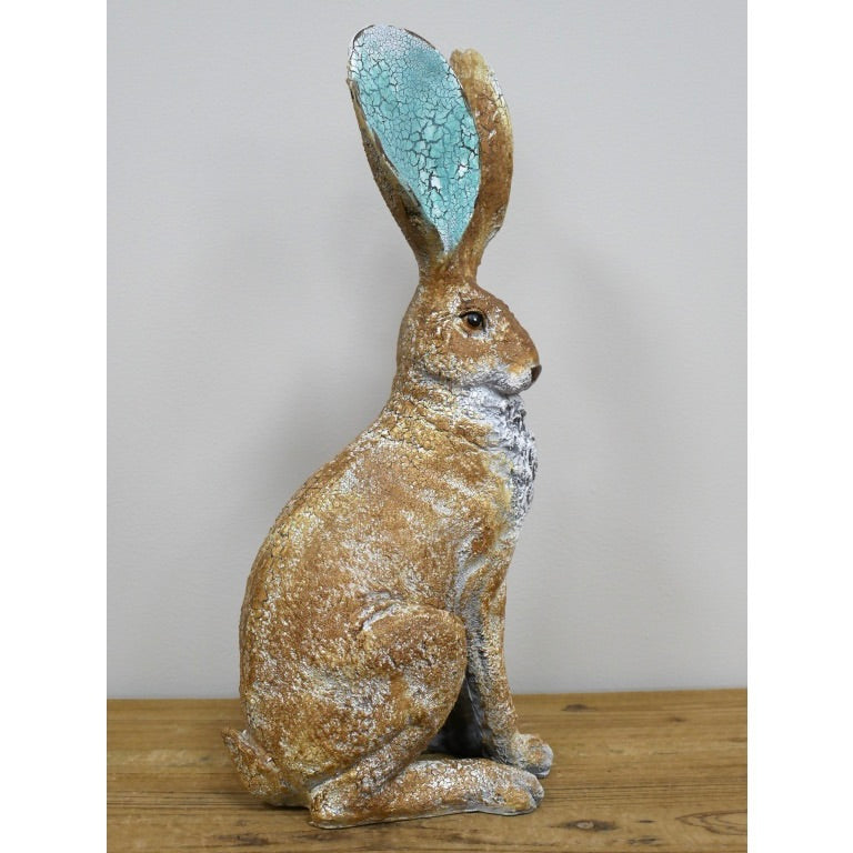 Rustic Sitting Hare Ornament