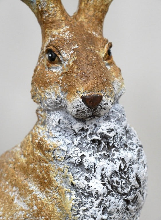 Rustic Sitting Hare Ornament