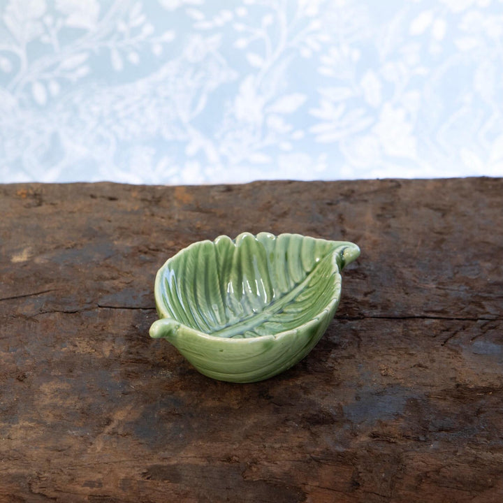 Green Fern Leaf Dish - Small