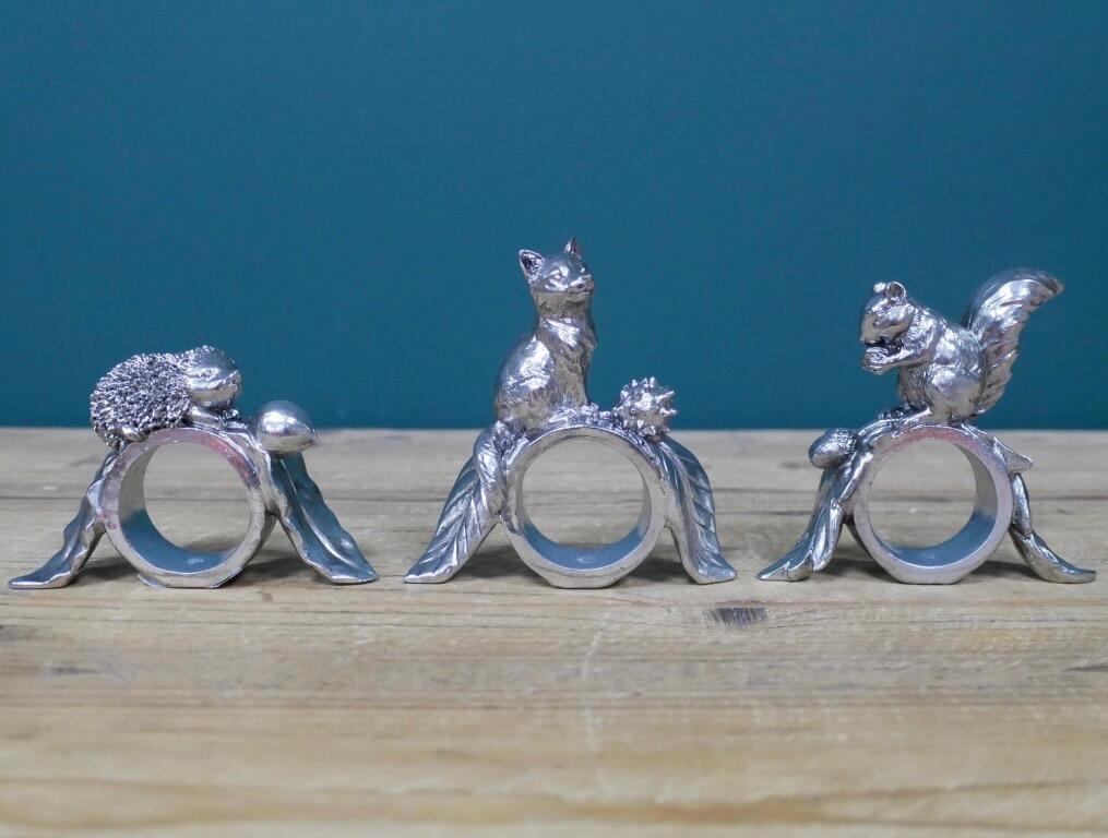 Forest Friends Set of 3 Napkin Rings