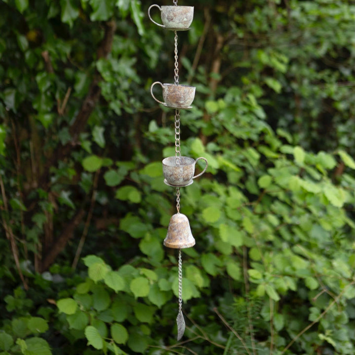 Tea Party Rain Chain