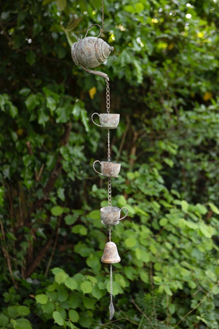 Tea Party Rain Chain